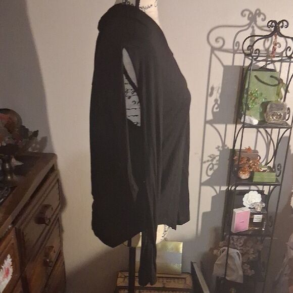 Haute Hippie Black Long Open Sleeve Women's Top Size S - Picture 4 of 16